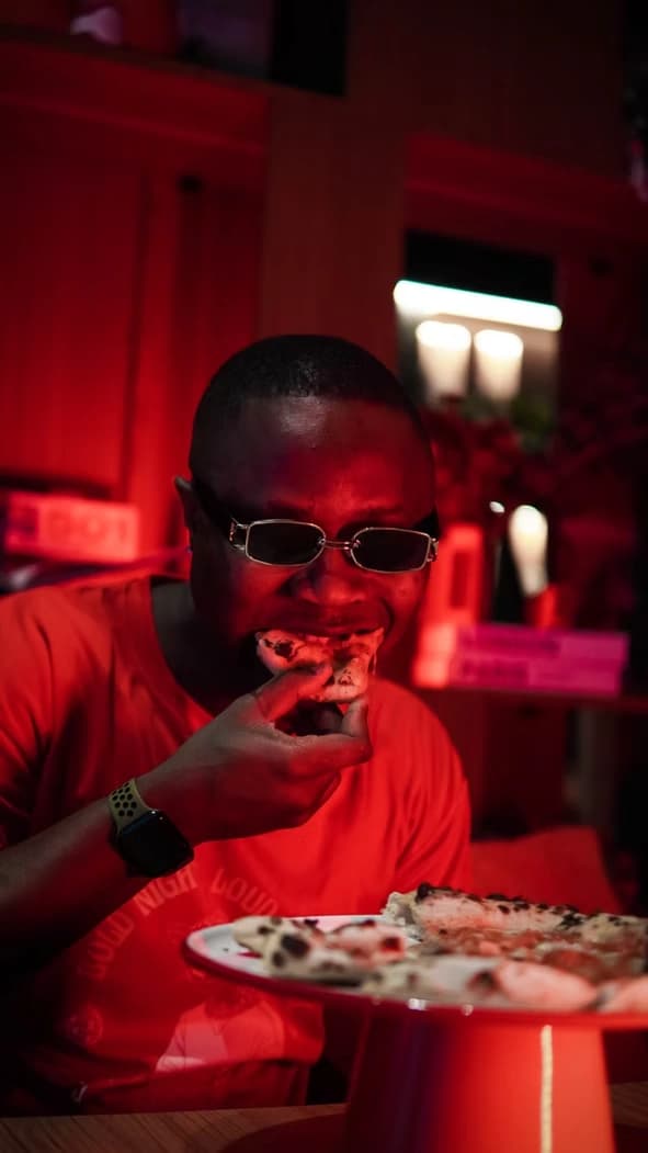 Pizza chef preparing fresh dough
